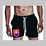 Slovenský znak, Slovensko - Slovakia   - plavkové pánske kraťasy s pohodlnou gumou v páse a šnúrkou na dotiahnutie vhodné aj ako klasické kraťasy na voľný čas